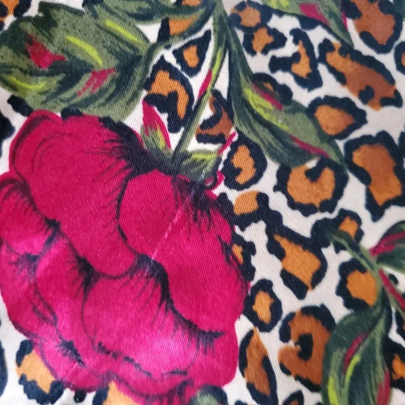 Vintage Cheetah Rose Print Winlar Caftan - Picture 13 of 14